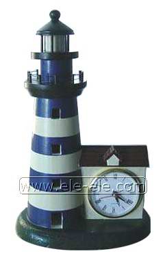 wooden lighthouse model