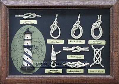 knot board and shadow box